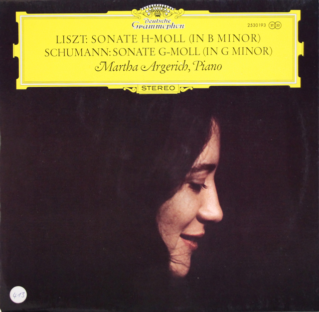 アルゲリッチ　レコード 2LP LP レコード アルゲリッチのリスト、シューマン/ピアノソナタ集 独DGG 3746