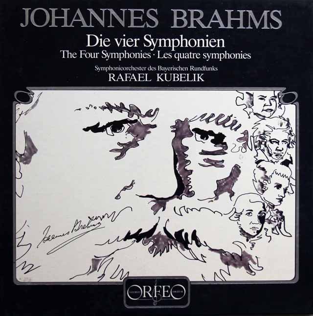 LP レコード クーベリックのブラームス/交響曲全集 独ORFEO 3801
