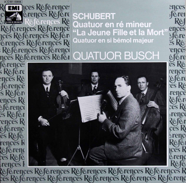 LP レコード ブッシュ四重奏団のシューベルト/弦楽四重奏曲第8番、第14