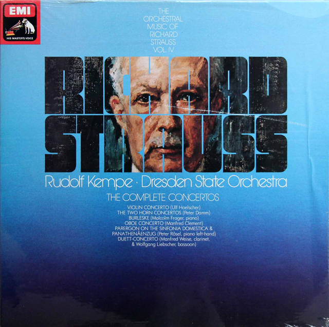 LP レコード ウルフ・ヘルシャー、ケンペのR.シュトラウス/協奏曲全集