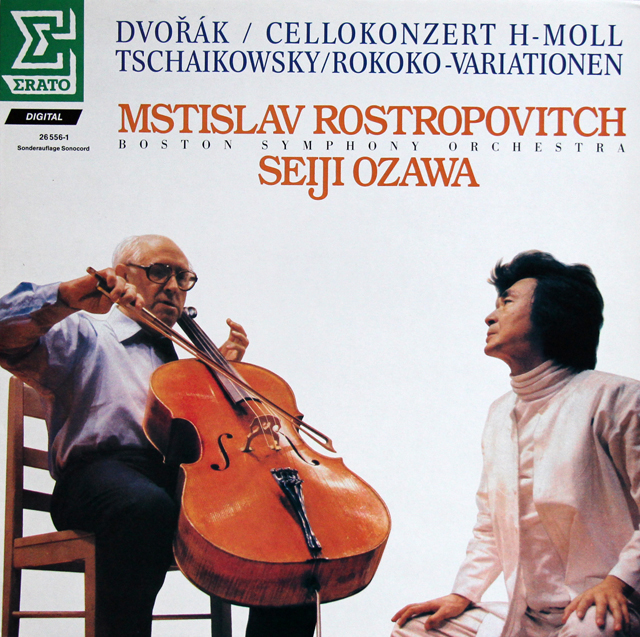 LP レコード ロストロポーヴィチと小澤のドヴォルザーク/チェロ協奏曲