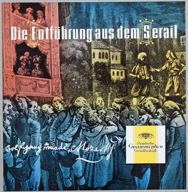 フリッチャイのモーツァルト/「後宮からの誘拐」全曲　独DGG　3031　LP レコード