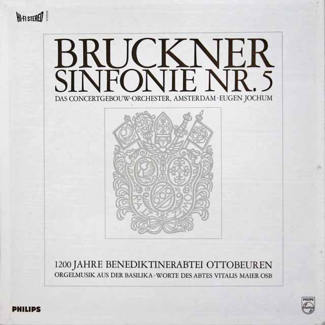 LP レコード ヨッフムのブルックナー/交響曲第5番ほか 独PHILIPS