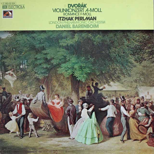 LP レコード パールマン、バレンボイムのドヴォルザーク/ヴァイオリン協奏曲ほか 独EMI 3596