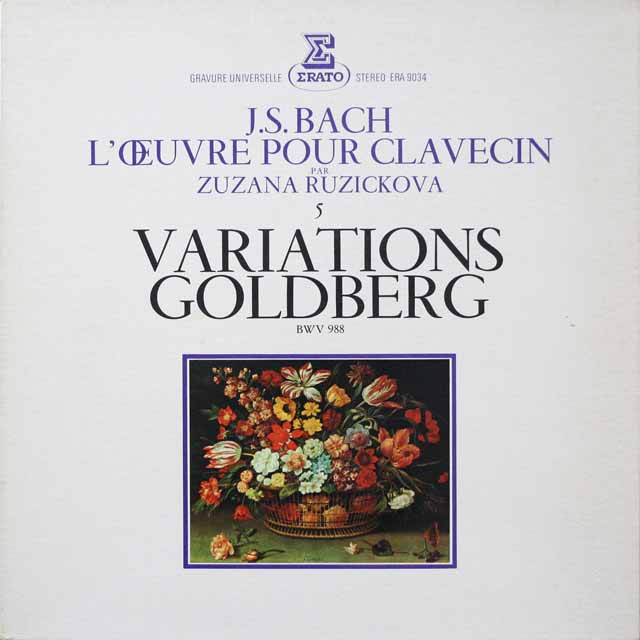 LP レコード ルージチコヴァーのバッハ/ゴルトベルク変奏曲 仏ERATO 2642