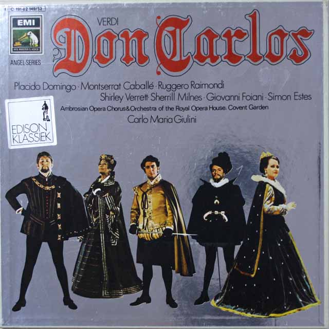 LP レコード ジュリーニ&ドミンゴほかのヴェルディ/「ドン・カルロ」 独EMI 2640