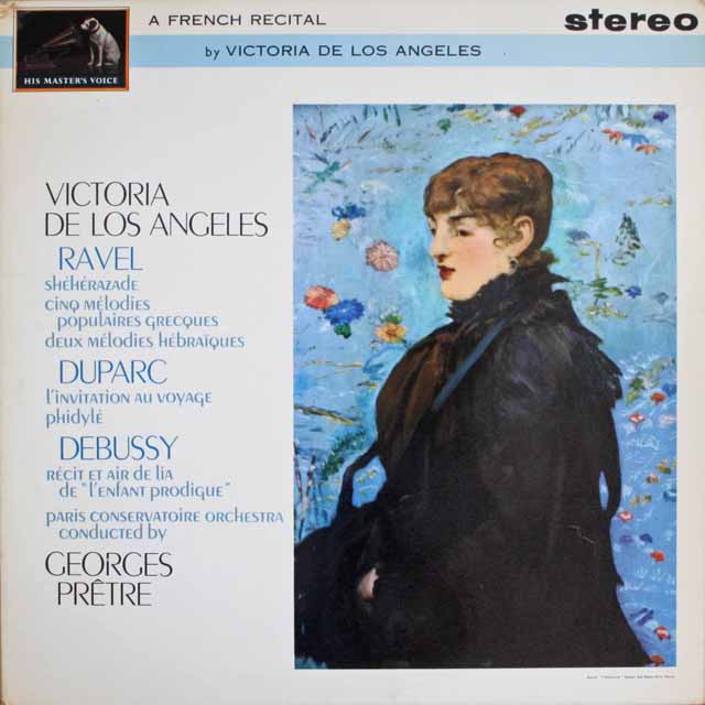 LP レコード オリジナル盤 ロス・アンヘレスの「フランス歌曲集」 英EMI 3306