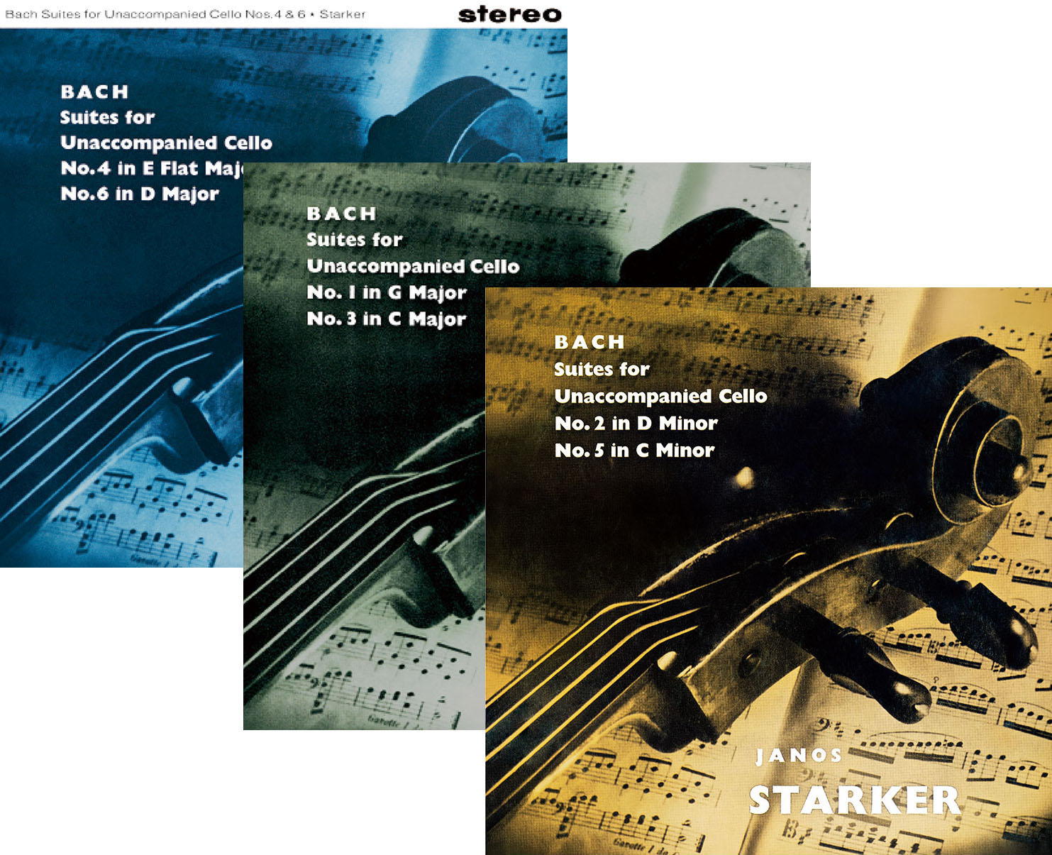 【LP レコード】　シュタルケルのバッハ/無伴奏チェロ組曲全曲　＜完全限定生産/ドイツ・プレス＞　KKC1188/1190　3LP