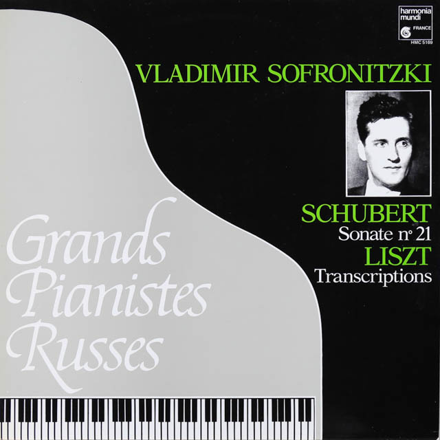 LP レコード ソフロニツキーのシューベルト/ピアノソナタ第21番 仏HM 3608