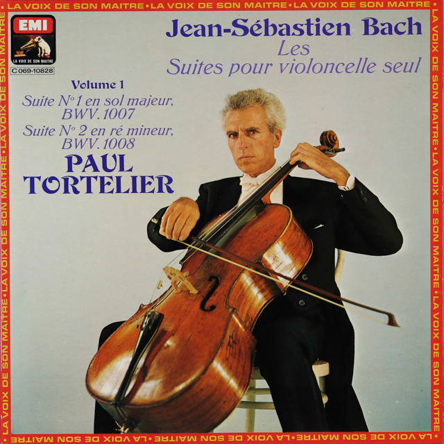 トルトゥリエのバッハ/無伴奏チェロ組曲全集（全6曲）　仏EMI（VSM)　2746　LP レコード